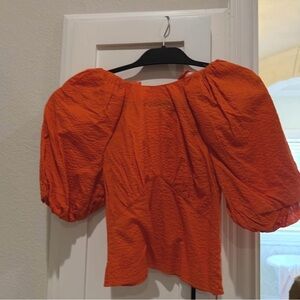 Frame Puff Sleeve Top